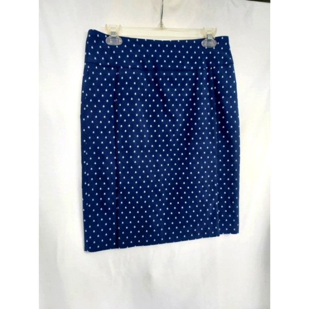 Margaret M - Navy Boating Sailboat Print Straight NWT Skirt. Size M